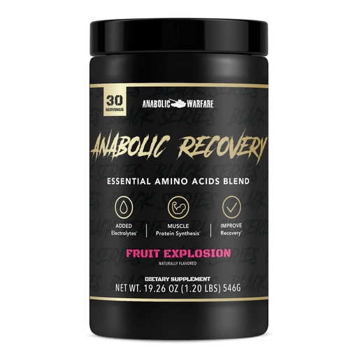 [BRSRMYY7DMPQKH3O] Anabolic Recovery, Essential Amino Acids, Post Workout Recovery, Premium Hydration, Build Muscle* (Fruit Explosion, 30 Servings)