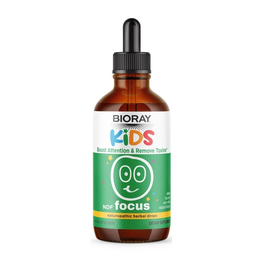 [BRSWKEAFOANQO3LM] BIORAY Kids NDF Focus, Citrus - 4 fl oz - Supports Cognitive Function, Enhances Clarity & Promotes Steady Energy Levels - Non-GMO, Vegetarian, Gluten Free - 2-4 Month Supply