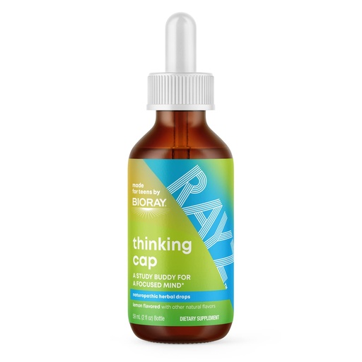 [BRSRMFADCAPBEHQY] BIORAY RAYZ Thinking Cap, Lemon Flavor - 2 fl oz - Cognitive Function Support for Teens 12-18 Years Old
