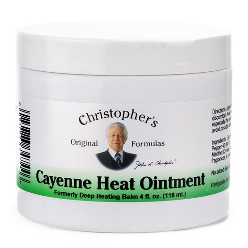 [BRSWIYQHOB7Q42DA] Christopher's Original Formulas Cayenne Heat Ointment, Warming Herbal Topical for Discomfort & Circulation, 4 fl oz