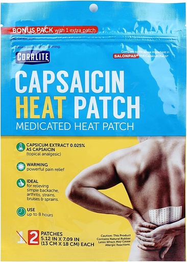 [BRSWKHQNDEHGCHTE] Bulk Case of 6 Capsaicin Hot Patch by Coralite (6)