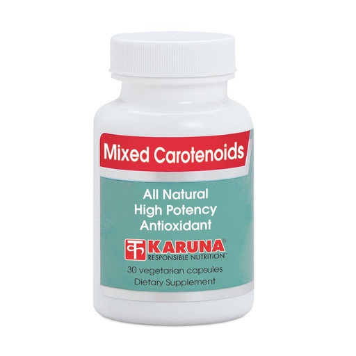 [BRSWIYD4CMJRGDA7] Karuna Mixed Carotenoids | 30 Vegetarian Capsules | Alpha- and beta-carotenes, Lutein 5mg, lycopene 2.5mg, zeaxanthin 246mcg, and cryptoxanthin 8mcg | Comprehensive antioxidant Formula