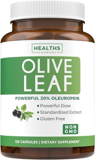 [BRSRMZA7PJYB6EIY] SuperOlice Olive Leaf va extreure Capsules - Vegan no-GMO 750mg Olive Extreu amb el 20% de l'Olepelin Antioxidant suplementari per a la Imunity Skin i la implementació de la Salut de cors - Fet a l'estat (20regia)