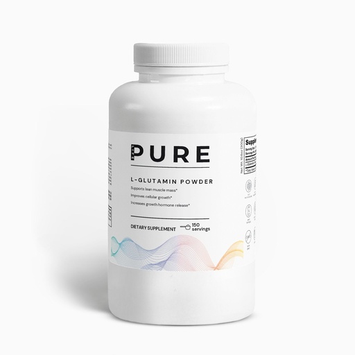[BRSRAAT2OYBQM2D7] PURE LIFE L-Glutamine Powder – 10.6oz (300g) – Unflavored Pure L-Glutamine Supplement Powder for Energy, Muscle Support & Gut Health – Made in USA