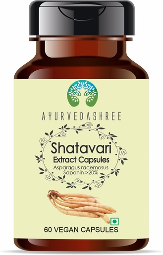 [BRSROCA5PINAACQV] Shatavari Extract 500mg - 60 Vegetarian Capsules | Asparagus Racemosus | All Natural | 100% Vegan | Gluten-Free | GMP Certified.