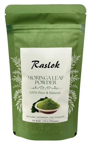 [BRSROH37BEJWYH33] Raslok Moringa Powder | 100% Pure Moringa Leaf NO Stems | Moringa Olifera Powder (3.52 Oz)