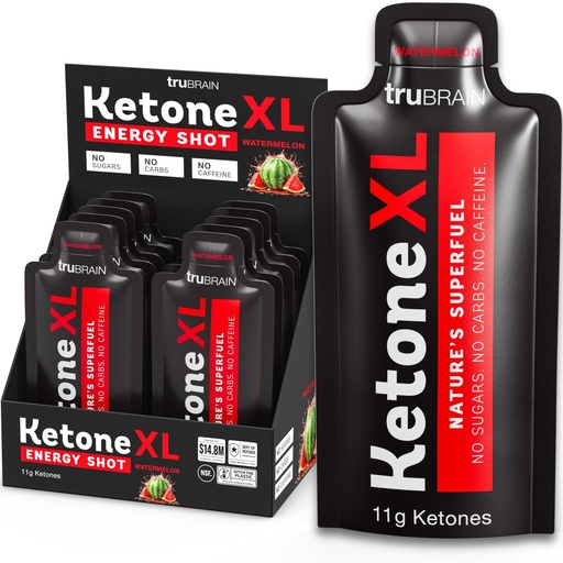 [BRSREAQTBZ4BY2AU] Ketone XL No Caffeine Exogenous Ketones Energy Shots – 10 Pack of Caffeine-Free Energy Drinks with 11g Ketones Per Shot – Sugar Free, Salt Free, Clean Ketone Energy (Watermelon)
