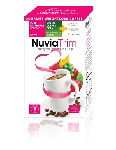 [BRSWI2Y5OZ6WAFDO] Nuvia Trim - Gourmet Instant Coffee for Weight Loss, with Garcinia Cambogia, Raspberry Ketones and Green Coffee Bean Extract, Vegan, No Sugar or Dairy, Great for Iced Coffee, 0.15oz packets(30 ct.)