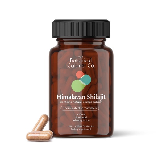 [BRSREZI2CEBBACY7] Shilajit for Women, 800mg with 70% Fulvic Acid, Natural Extract, Lab Tested, with Shatavari and Saffron, No Artificial Preservatives, Non-GMO, 60 Capsules