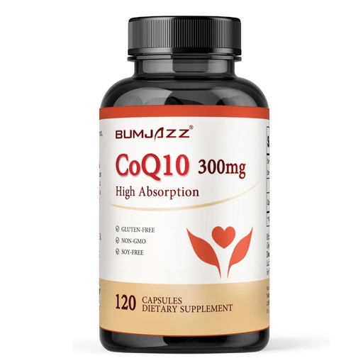 [BRSROEL2OEJRGAL5] CoQ10 300mg - 120 Capsules - High Absorption - Non-GMO - Gluten-Free - Coenzyme Q10 - CoQ10 Capsules