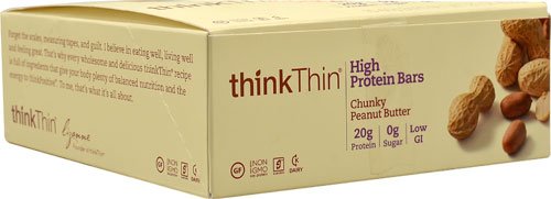 [BRSWK2YRA4IA4AD4] Think Products thinkThin® High Protein Bar Chunky Peanut Butter -- 10 Bars