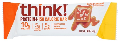 [BRSWKHDZBAGREF3D] thinkThin Bar - Lean Protein Fiber - Caramel - 1.41 oz - 1 Case