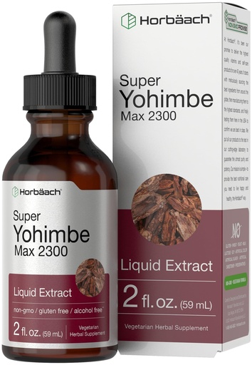 [BRSWGHA2BFYQ4YL3] Horbäach Yohimbe Bark Liquid Extract | 2 Fl Oz | Supplement for Men and Women | Alcohol Free Tincture Drops | Vegetarian, Non-GMO, and Gluten Free