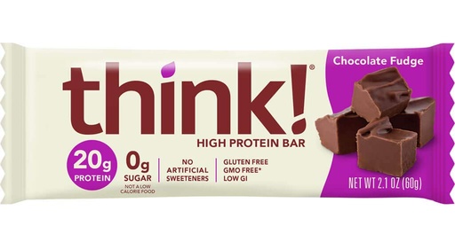 [BRSWIYQ2PN6GIAA5] ThinkThin Protein Bar, Gluten Free Chocolate Fudge, 10 Count