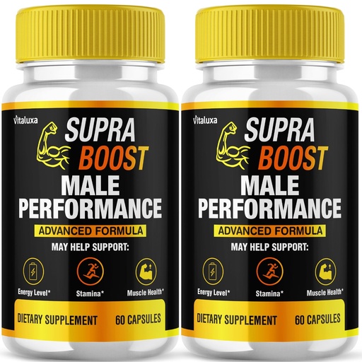 [BRSREAD6CMIR4YLP] (2 Pack) Supra Boost Capsules, SupraBoost Capsulas Supplement for Men Advanced Maximum Strength Formula Pills, Supra Boots Pastillas for Overall Health & Wellness Support, Supra Bost Reviews (120ct)