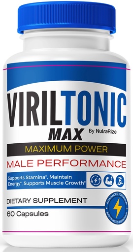 [BRSRAZYCCFYRYD3L] NutraRize VirilTonic Max for Men, Official Viril Tonic Max Male Capsules, Premium Formula for Overall Performance, All Natural Supplement for Health and Wellness, VirilTonic24 Reviews (60 Capsules)
