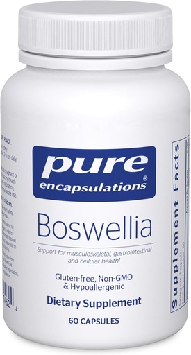 [BRSWIY37B4MRU232] Pure Encapsulations Boswellia Supplement - pre Spoločné zdravie, GI & Connective Tissue - podporuje zdravé kĺby a tráviace zdravie* - Non-GMO & Vegan - 60 kapsúl