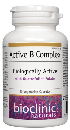 [BRSWKHY2BB5RAAYV] Bioclinic Naturals - Active B Complex, 60 V-caps