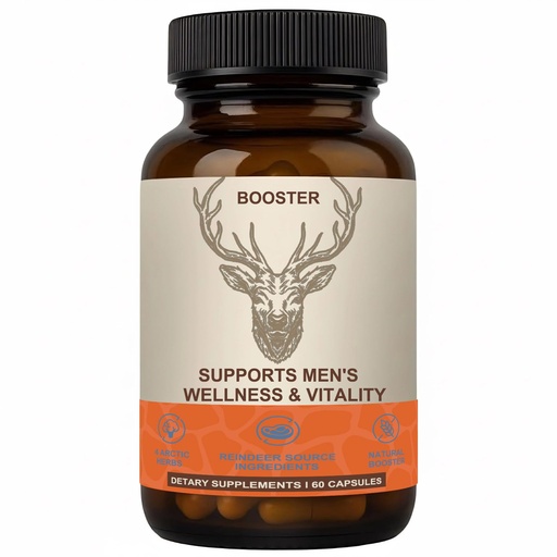 [BRSRGZYYOEJQOFDP] Men’s Vitality Supplement – Arctic Herbal & Reindeer Nutrient Blend – Daily Energy, Endurance & Wellness Support – 60 Capsules