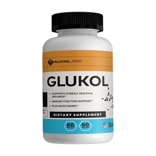 [BRSRAED3CMBBO2Q2] Glukol – Daily Herbal Support with Gymnema, Cinnamon, Chromium, and Bitter Melon – Natural Nutritional Supplement – 60 Capsules