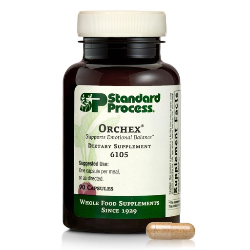 [BRSWGZT7CEHRUDTG] Standard Process Orchex - Nervous System Care Supplement - Excellent Source of Niacin and Vitamin B6 - Non-Dairy & Whole Food-Based - 90 Capsules (90 Servings)