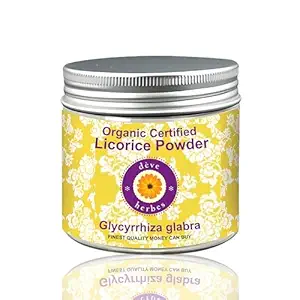 [BRSRMZD2CUCQKHTV] Deve Herbes Pure Licorice/Liquorice Powder (Glycyrrhiza glabra) Natural Therapeutic Grade for Skin and Hair - 50gm(1.76 oz)