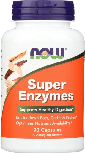 [BRSWIYQQPMEAA2LC] Now Foods Super Enzymes - 90 Capsules