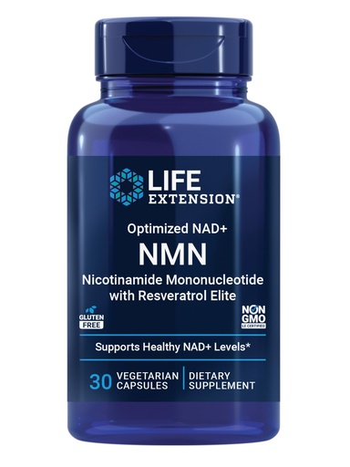 [BRSRYYYDDEBRECDJ] Life Extension Optimized NAD+ NMN nicotinamide mononucleotide with Resveratrol Elite, Healthy Aging, NAD+ Production, Cellular Energy, Gluten Free, Non-GMO, Vegetarian, 30 Capsules
