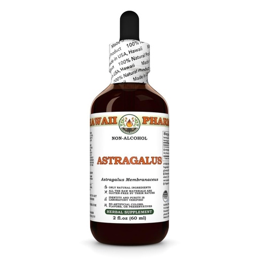 [BRSRE2TRBMJRADQY] Astragalus (Astragalus Membranaceus) Dry Root Glycerite, Made in Hawaii, Raw Materials, All Natural, Vegan, Lab Tested Alcohol-Free Liquid Extract - 2 fl.oz