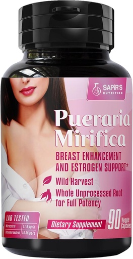 [BRSWGCTQC4BRM2DJ] Pueraria Mirifica Capsules 2000mg Daily - Breast Enhancement Pills and Estrogen Supplement for Women and Men, Breast Enlargement Pills for Women and Transgender - Breast Growth Breast Enhancer