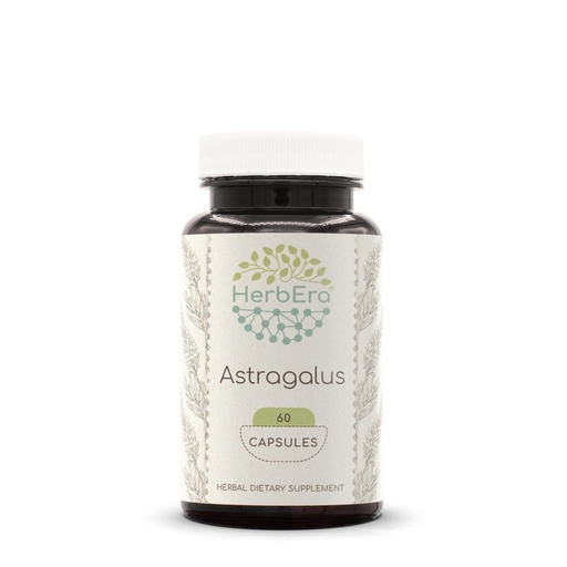 [BRSWGCAOO4IBODLB] Astragalus 60 Capsules, 500 mg, Concentrated Liquid Drops Natural Astragalus (Astragalus Membranaceus) Dried Root (60 Capsules)
