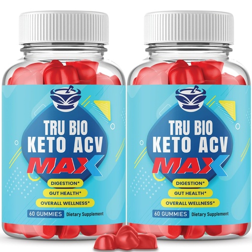 [BRSRMHD3PMNAMH32] IDEAL PERFORMANCE (2 Pack) Tru Bio Keto Gummies Max Strength - Official Formula, Vegan, Non GMO - Trubio Keto Gummies Trubio ACV Gummy (120 Gummies)