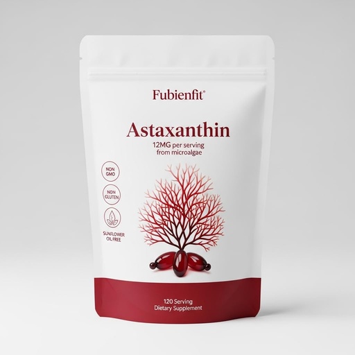 [BRSRGAYECIMWMHLU] Astaxanthin 12mg Softgels - Plant-Based Antioxidant Supplement for Skin & Eye Health - Non-GMO & Gluten-Free, 120 Count