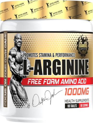 [BRSRAZAOBUHAO2Y3] DEXTER JACKSON Gold Series L-Arginine 1000mg |180 Tablets | 180 Serving