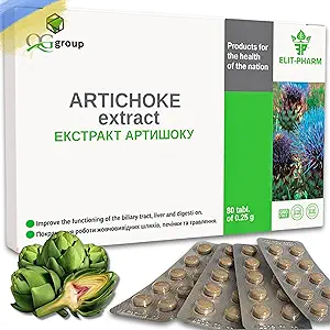 [BRSRAED7OEJQ2YLD] QG group Pure Artichoke Extract (80 Tablets - 200mg Each) Dietary Supplement for Liver Health and Digestion Support - Supplement for Men & Women