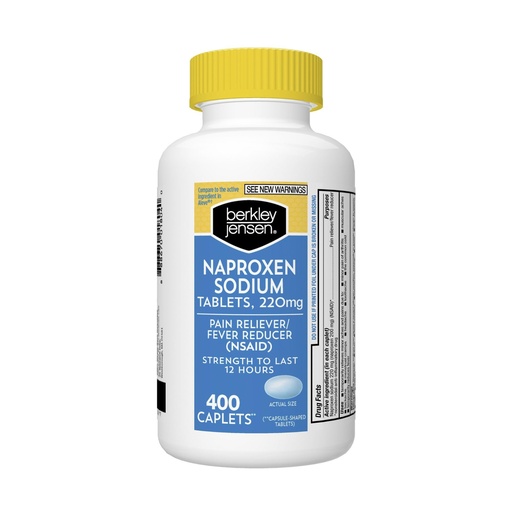 [BRSWIZLYAVYWE2IV] berkley jensen Naproxen 220mg Sodium Caplets, 400 ct.