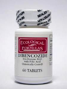 [BRSWKEYMOYMRQDLM] Dibencozide B12 1000 mcg 60 tabs [Health and Beauty] by Ecological Formulas