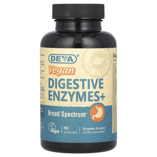 [BRSWIZQGB4IBGAA7] DEVA Vegan Digestive Enzymes+, 90 Vegan Caps