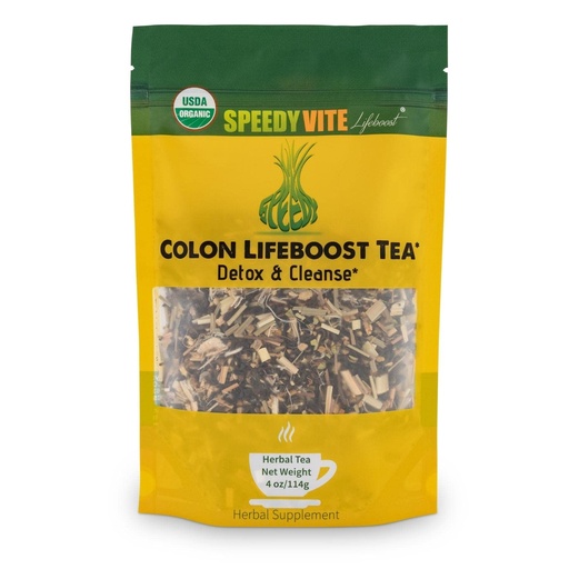 [BRSWYBAFDF6AIADB] SpeedyVite Colon LifeBoost Tea Detox and Cleanse - Organic Pu'er Tea with Ginger, Lemongrass - for Increased Colon Health and Function