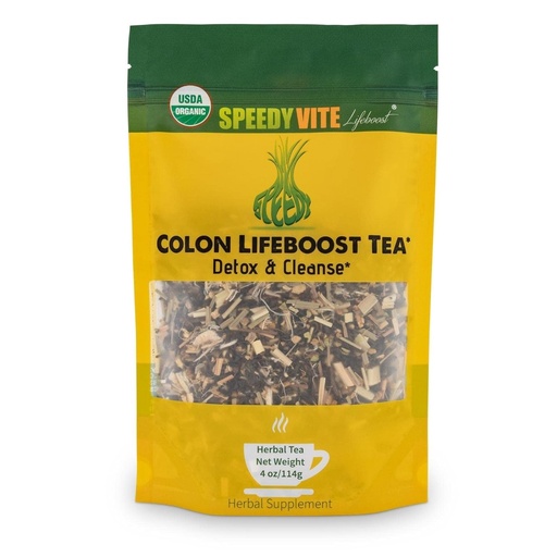 [BRSWYBAFDF6AIADB] SpeedyVite Colon LifeBoost Tea Detox와 Cleanse - Ginger, Lemongrass를 가진 유기 Pu'er 차 - 증가한 대령 건강 및 기능을 위해