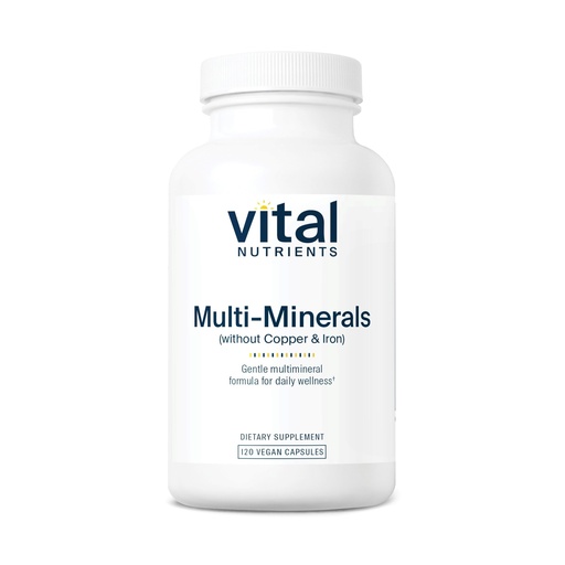 [BRSWIYQFBUMGMG3A] Vital Nutrients Multi-Minerals - Citrate/Malate Formula (No Copper or Iron) - Vegan Daily Multimineral - Gluten, Dairy, Soy Free - Non-GMO - 120 Capsules