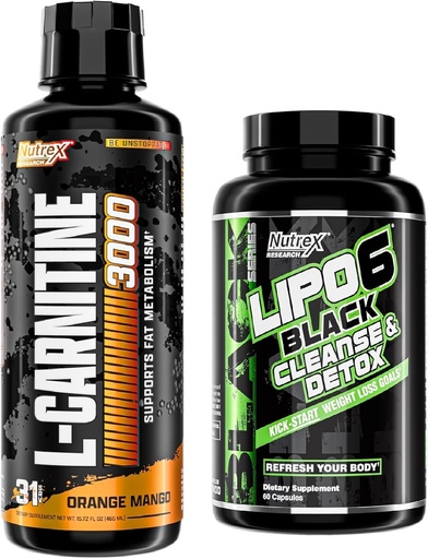 [BRSRAZT6CINBYAL7] Nutrex Research Liquid Carnitine 3000 | Premium Liquid Carnitine, Fat Loss Support Orange Mango - Lipo-6 Cleanse & Detox for Weight Loss & Digestive