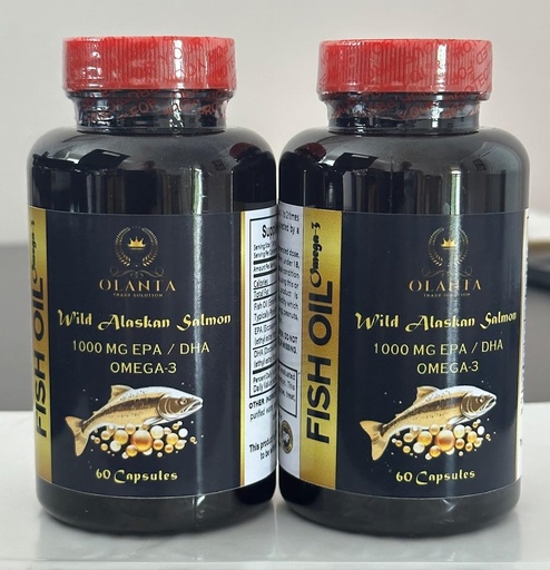 [BRSRAGIKBUMGK2D4] Fish Oil Omega 3 Supplements - Support Healthy functionality, Brain and Eyes Support, Non-GMO - 2 Bottles 120 Capsules