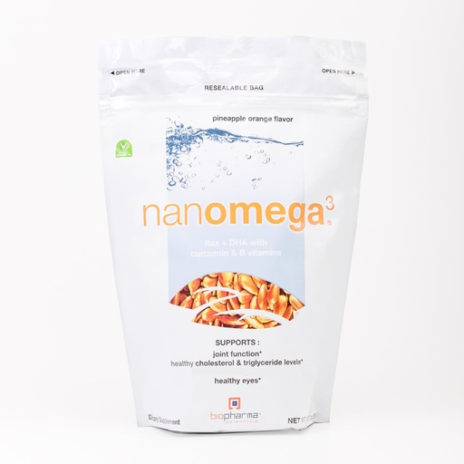 [BRSWIY37BUGR4HTA] Biopharma Scientific NanoOmega Vegan Omega-3 | Plant-Based DHA & EPA from Algae & Flaxseed | Fish Oil Alternative | Supports Heart, Brain & Joints | Pineapple Orange Flavor | 30 Servings