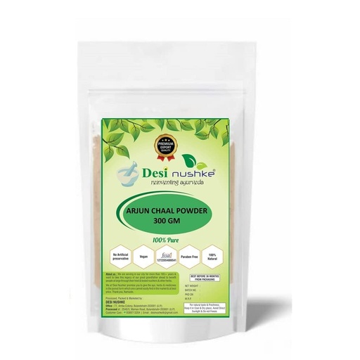[BRSRO2Y5C55BGFI4] Arjun Ki Chaal 100% Pure | 300GM | Arjun Chaal | Arjuna Tree Bark Powder