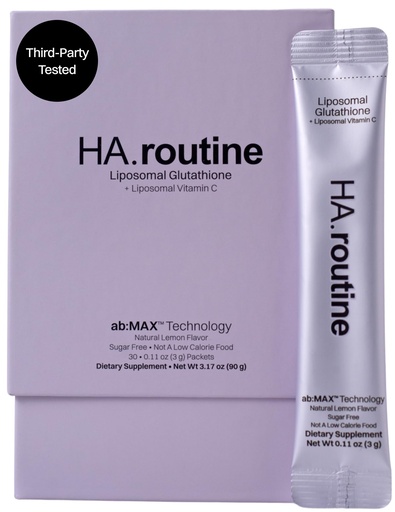 [BRSROCYHDN7AYCDX] Haroutine Liposomal Glutathione Powder, 125 mg L-Glutathione + 100 mg Vitamin C, Sugar-Free Lemon Packets, Antioxidant Support for Skin, Beauty & Detox Support, 30 Count (Packaging May Vary)
