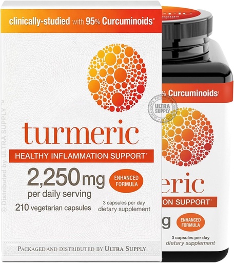[BRSRYYA6BUMAI3AV] You.Theory Turmeric 2250 mg (210 Count. Value Pack) | Turmeric Supplement Curcumin Capsule High Absorption Black Pepper Blend