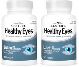 21st Century Healthy Eyes with Lutein Tablets White (27452) 60 Count (Pack of 2)