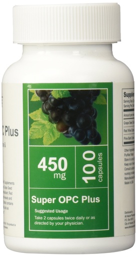[BRSWIYQCOR6QOHLE] Super OPC Plus (Grape Seed, Red Wine and Pine Bark Extract)