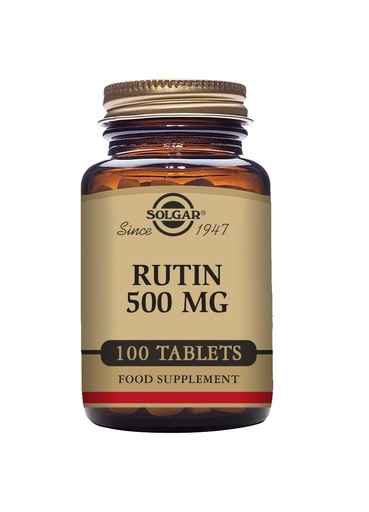 [BRSWIYQQBV6BQDA7] Solgar Rutin 500 mg, 100 Tablets - Antioxidant - Natural Bioflavonoid - Vegan, Gluten Free, Dairy Free, Kosher - 100 Servings